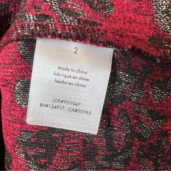 Rachel Parcell Fit & Flare Skirt Brocade Design Lined Size 2 - Picture 5 of 10